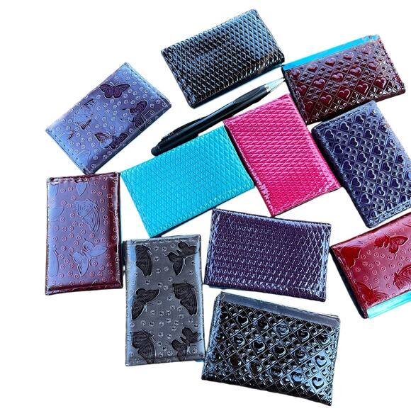 Brown Retro Small New In Pack Card Wallet ID Card Holder Never Used Deadstock - Picture 4 of 12